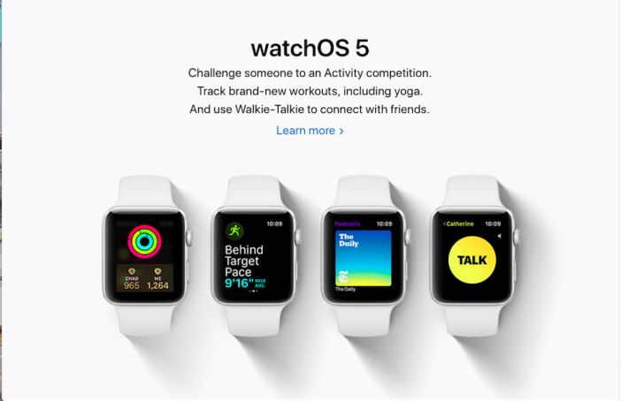 Apple Watch新OS「watchOS 5」発表 手首をタップするだけで始められる“トランシーバー機能”が追加に