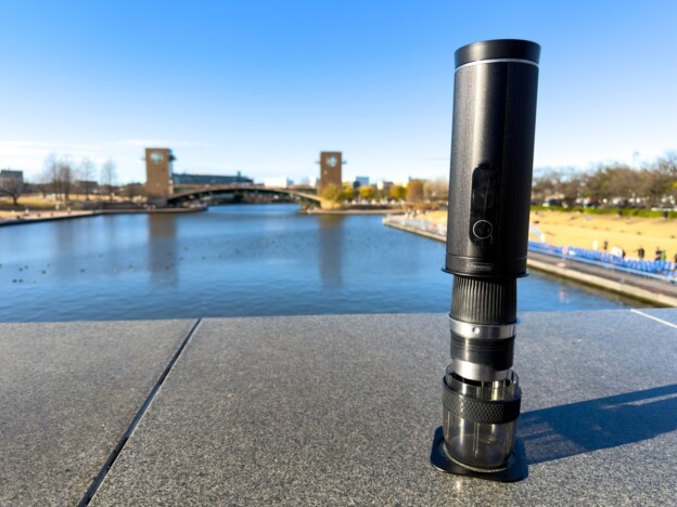 立山連峰を眺めながら淹れる至高の一杯 電源不要の全自動コーヒーメーカー『Revonia』をアウトドアフィールドで試してみた!