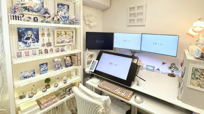 イラストレーター兼VTuberの作業空間