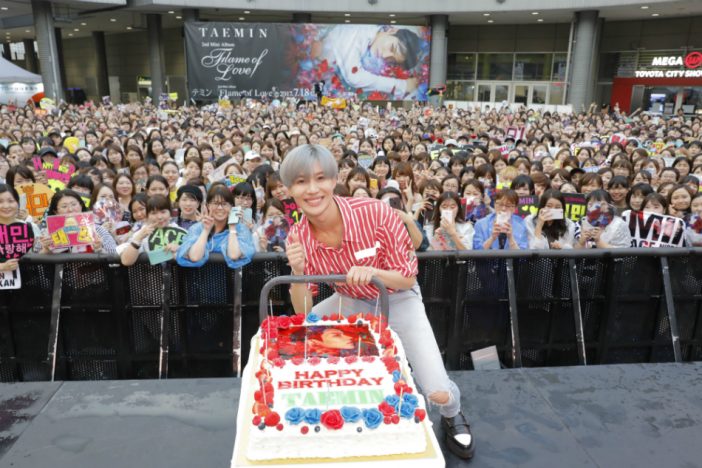 テミン(SHINee)、日本のファンと過ごした“バースデー”　『Flame of Love』リリース記念イベント