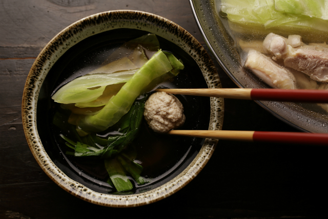 看板メニューの「しゃん鍋」は、コラーゲンと旨味たっぷりのスープが絶品の画像