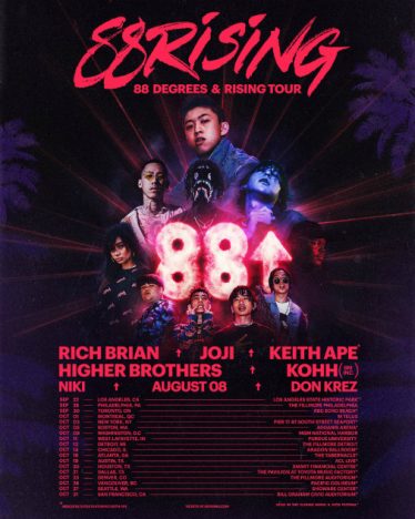 KOHH、88rising主催北米ツアーに参加　KEITH APE、RICH BRIANらも出演
