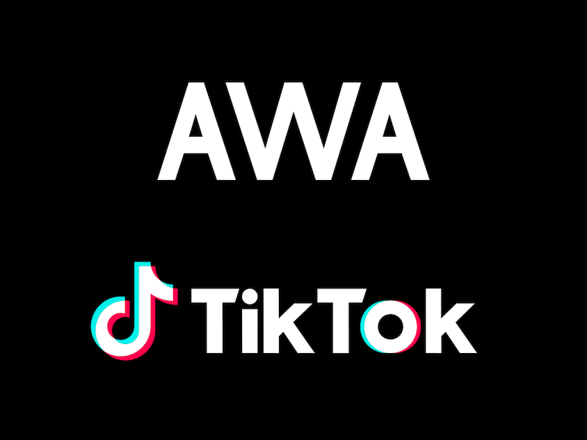 TikTokとAWAが業務提携