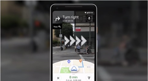 Google『Googleマップ』ARナビゲーション機能をテスト中　将来はARメガネに実装？