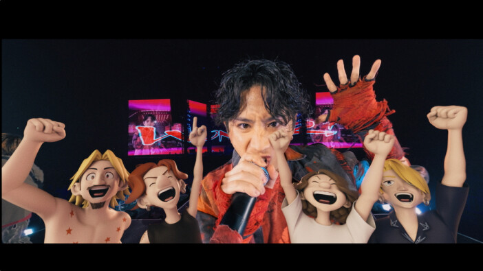 ONE OK ROCK、自身の3Dアニメーションキャラクターとコラボレーションしたパフォーマンス映像公開