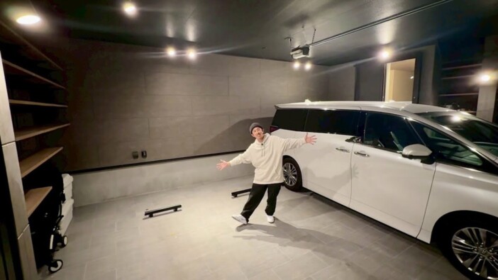 キンコン梶原、新居のガレージ紹介