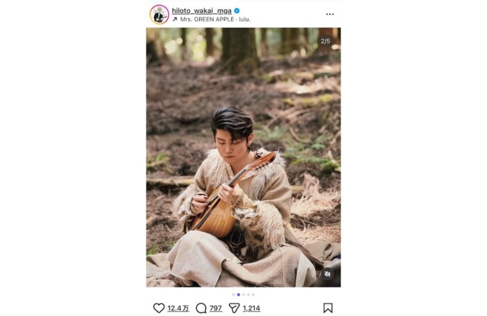 Mrs. GREEN APPLE 若井滉斗、新曲「lulu.」MVオフショット 狩人の衣装に「そのまま映画に出れるくらい似合ってます」