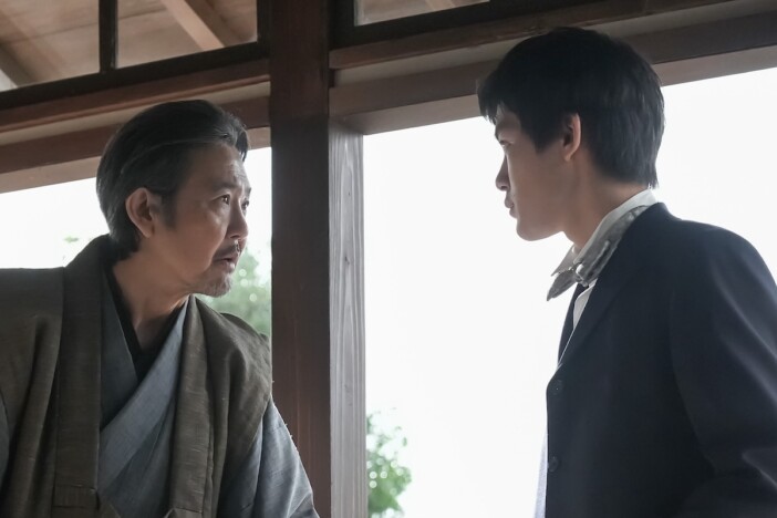 『ばけばけ』第118話、司之介(岡部たかし)が丈(杉田雷麟)を秘密のための仲間にする