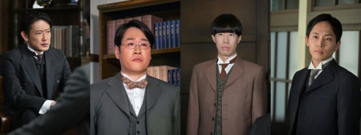 筒井道隆×森田甘路×坂口涼太郎×平埜生成 『風、薫る』に集結した“クセ強医師”俳優たち